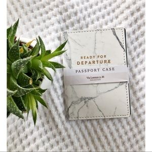 Marble Passport Cover